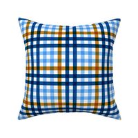 Gingham - Calm Blue Large Scale