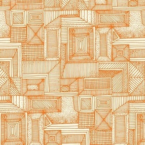 penrose grid orange pearl