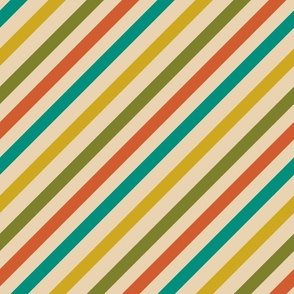 Mod Diagonal Stripe - beige