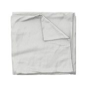 Medium Gray Ticking Stripe: Gray & White Classic Stripe