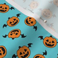 Pumpkin Bat Blue