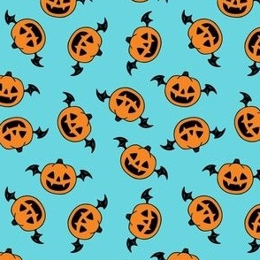 Pumpkin Bat Blue