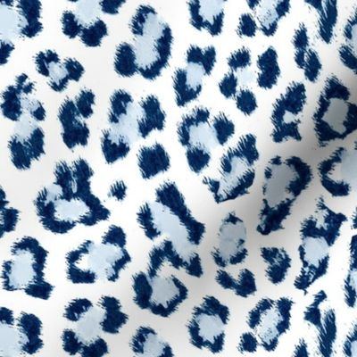 Navy leopard print