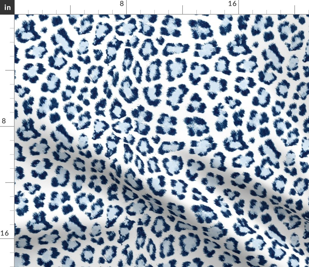 Navy leopard print
