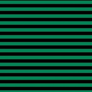 Horizontal Bengal Stripe Pattern - Shamrock Green and Black