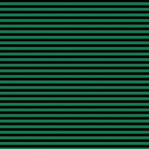 Small Horizontal Bengal Stripe Pattern - Shamrock Green and Black