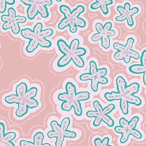 Flowery Agate [foggy pink] large
