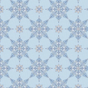 snowflakes on a blue background 8