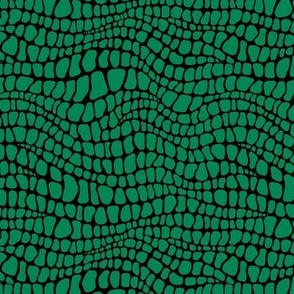 Alligator Pattern - Shamrock Green and Black