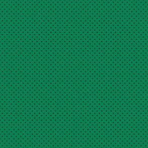 Micro Polka Dot Pattern - Shamrock Green and Black