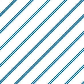 simple double stripe blue