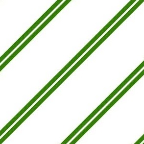 simple double stripe green