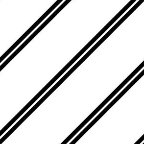 simple double stripe black