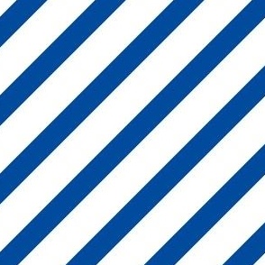simple chunky stripe blue