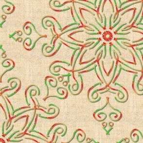 Christmas Filigree Kaleidoscope