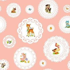DOILY ARRAY - VINTAGE NURSERY COLLECTION (PINK)