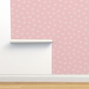 Love letters freehand valentine message in soft blush pink 