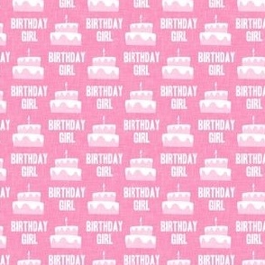 (small scale) Birthday Girl  - Birthday Cake - pink - C21