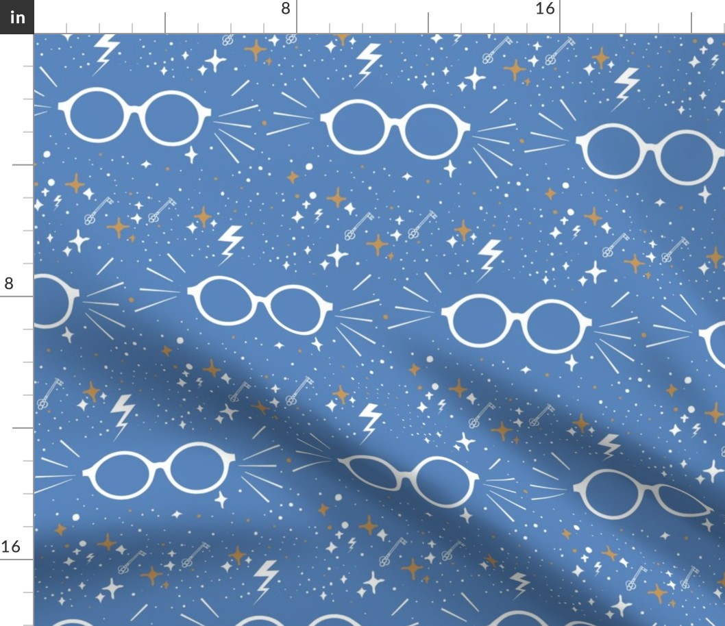 Wizard Glasses - Blue - Large 