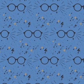 Wizard Glasses - Blue - Large 