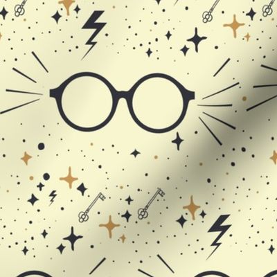 Wizard Glasses - Yellow  - Large 