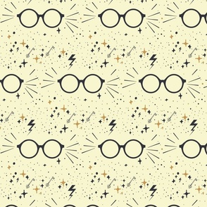 Wizard Glasses - Yellow  - Large 