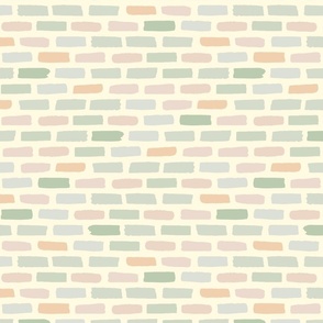 Pastel narrow bricks pattern