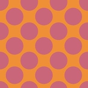 Polka dot (2") - purple, orange (ST2021PD)