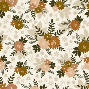 Bonito Floral Pattern_Ivory Backgroung
