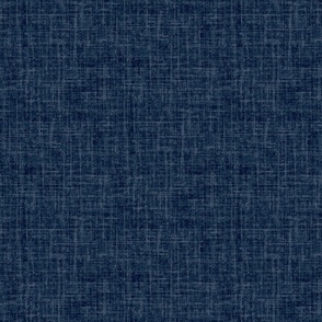 Denim effect dark blue woven linen # 3