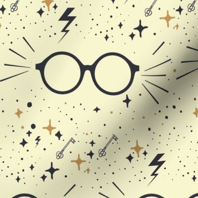 Wizard Glasses - Yellow- Medium