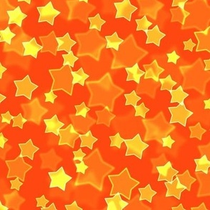 Starry Bokeh Pattern - Orange Red Color