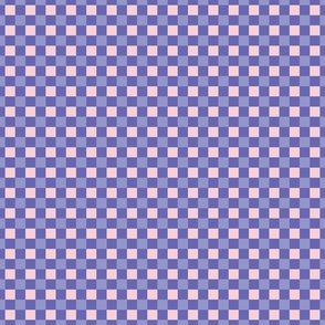 Very peri checkerboard - mini - periwinkle check, light pink, gingham