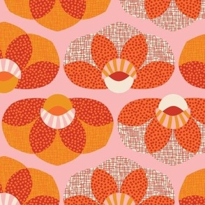 Mid Century Floral - Pink