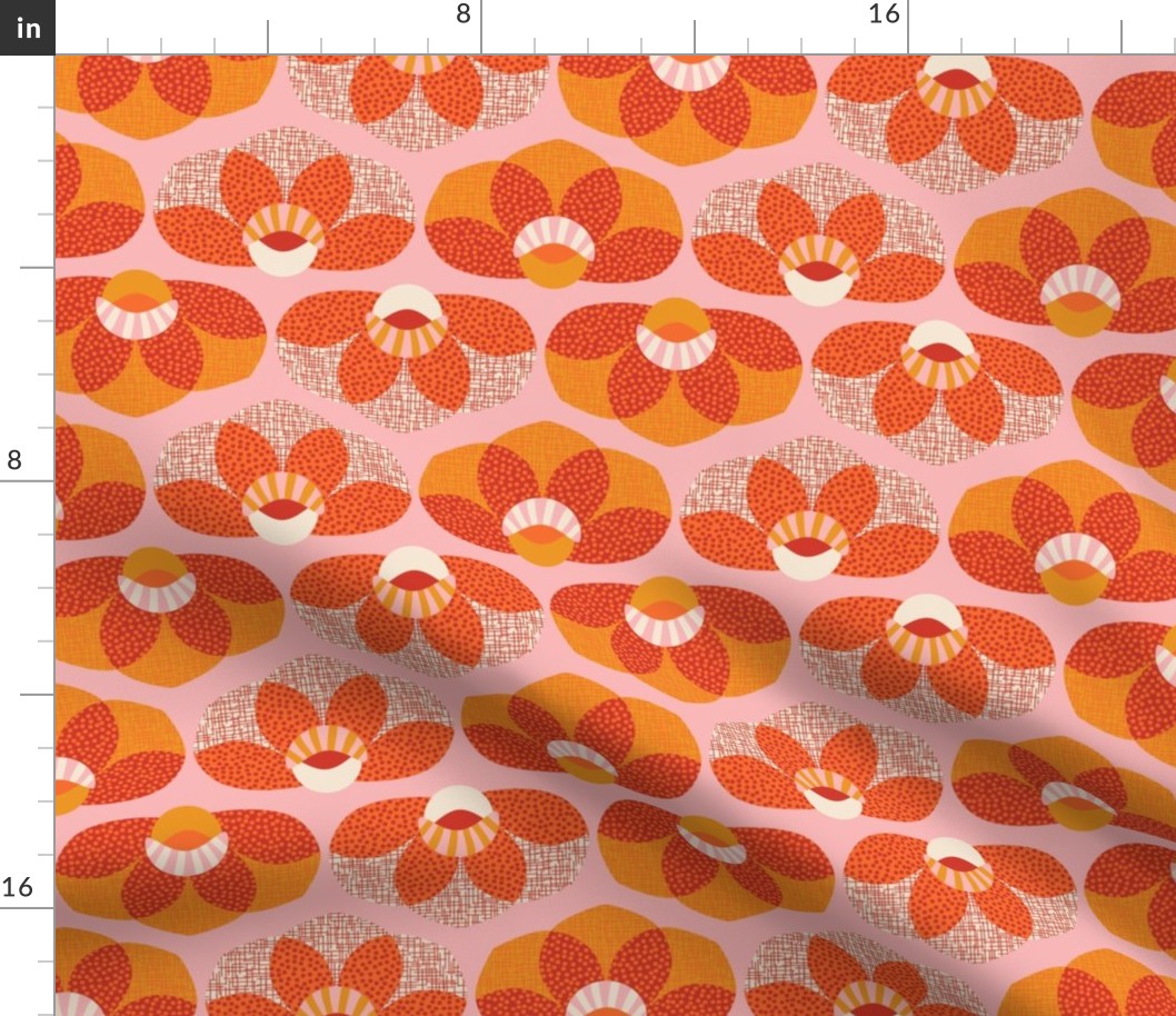 Mid Century Floral - Pink