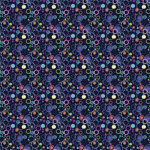 Abstract Loopy Bright Navy