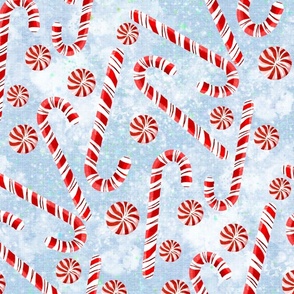 Candy Canes blue and red