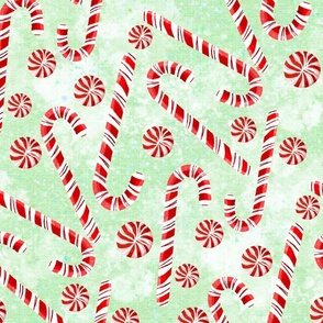 Candy Canes mint and red