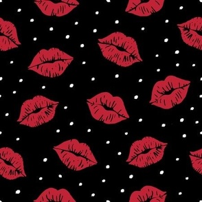  Lips on black | Kitsch Valentine Collection