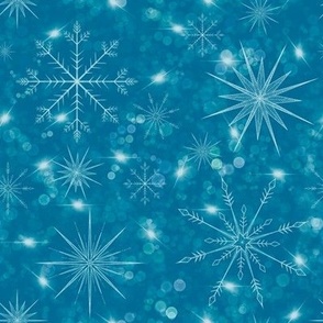 Sparkling snowflakes