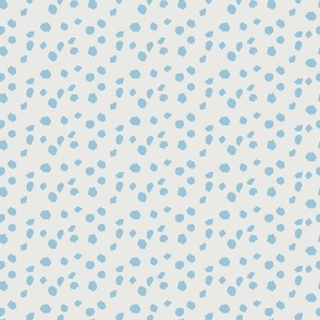 Hazy Daze spots - cream, blue