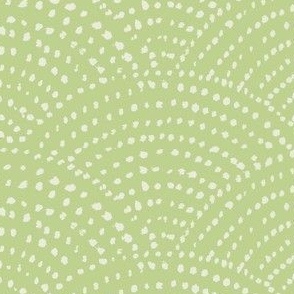 Large Ink dot scales - peridot green and beige