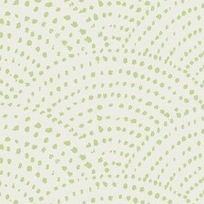 Large Ink dot scales - beige and peridot green