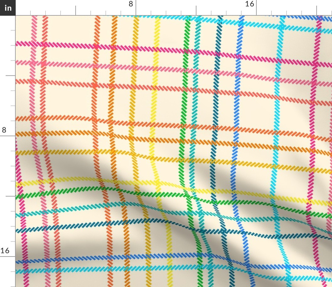 RAINBOW-PLAID CHECK Fabric