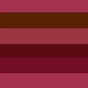 A mix of maroon stripes