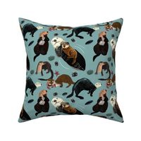 Sea otters pattern