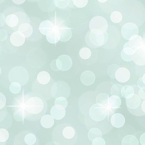 Large Sparkly Bokeh Pattern - Sea Foam Color