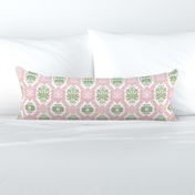 British in Bombay muted pink green
