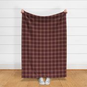 Chocolate Brown Tricolor Gingham Plaid