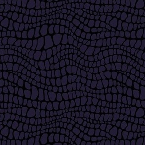 Alligator Pattern - Elderberry and Black